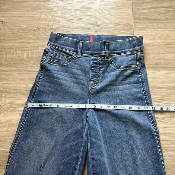 Spanx Seamed Front Wide Leg Jeans Size Small - Picture 13 of 15